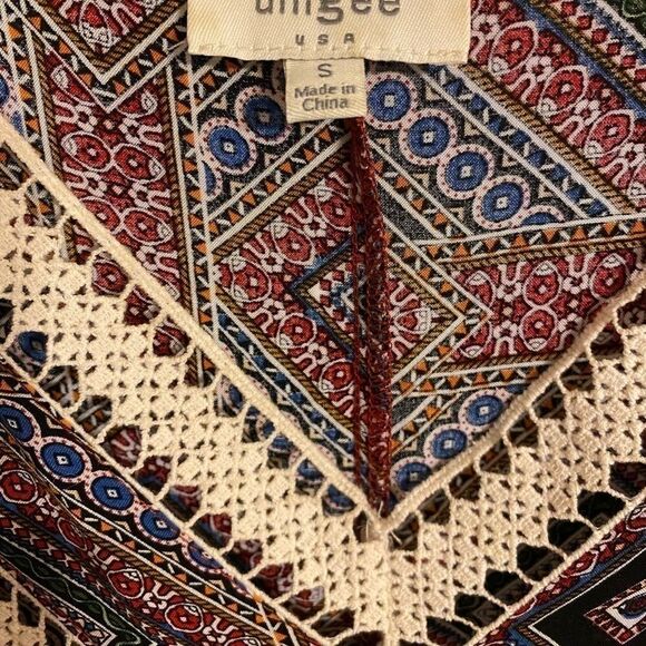 Womens Umgee Bohemian V-Neck
Beautiful Vibrant‎ Print Dress Size
Small Ladies - Picture 6 of 7